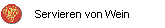 Servieren von Wein